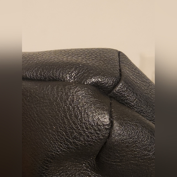 Franco Sarto Black Faux Leather (100%PVC) Messenger Bag w/Crossbody Strap - Picture 10 of 12